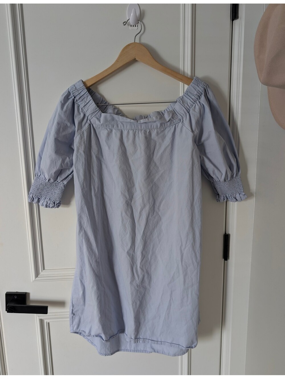 Light Blue Off-Shoulder Women’s Top
